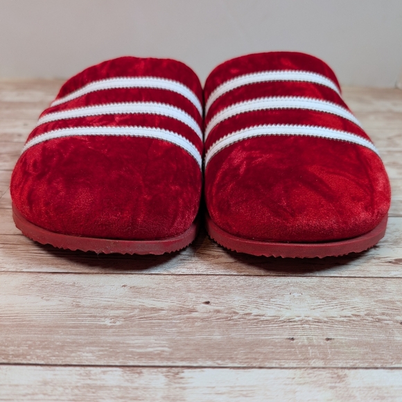 ADIDAS Adimule Slide Red Velvet Men's Size 11 Slippers Indoor / Outdoor Shoes - Picture 7 of 15